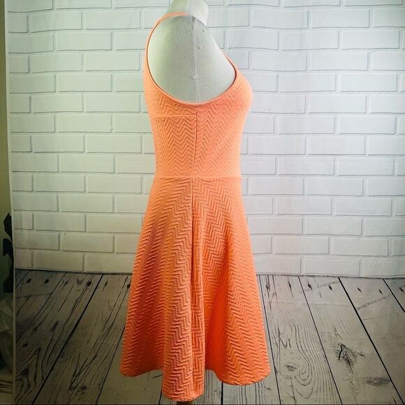 10/$25🦋 Mossimo Neon Orange A-Line Sleeveless Skater Dress - Size Medium - Picture 5 of 16